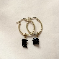 עגילי Black Edge