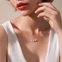 שרשרת כסף פנינים