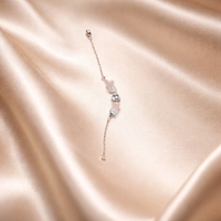 צמיד כסף רוז קוורץ