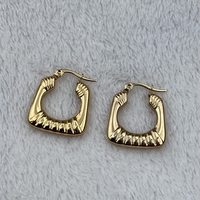 Bold Square Hoops