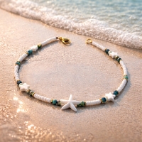 צמיד רגל טורקיז אפריקאי