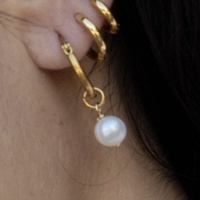 עגילי Golden Pearl