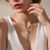 סט פנינים וצדפים כסף