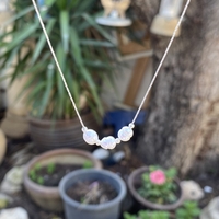 שרשרת כסף פנינים