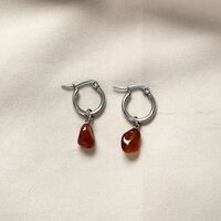 עגילי Amber Stone