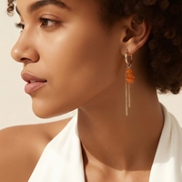 עגילי גספר כתום