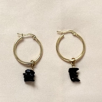 עגילי Black Edge