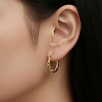 Textured Classic Hoops