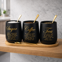 סט קפה סוכר תה יוקרתי למטבח