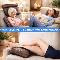 מזרון חשמלי מסאז' מפנק + כרית מסאז' שיאצו חשמלי