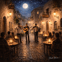 תמונת קנבס אומנותית מנגינת רחוב