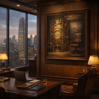 תמונה ציור קנבס בית משרד יחודי  הגבול האחרון