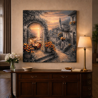 תמונת קנבס אומנותית „סמטת השקיעה“