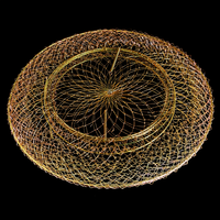 סל מתכת גדול לדייג – סל רשת מתקפל לדגים