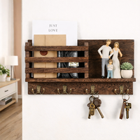 מתלה מפתחות מעץ לקיר מעוצב