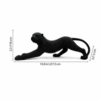 פסל נמר שחור יוקרתי לעיצוב הבית והמשרד