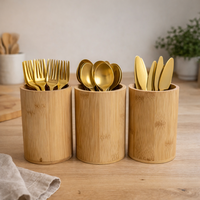 סט 3 קופסאות במבוק למטבח