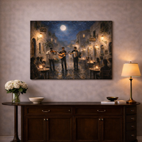 תמונת קנבס אומנותית מנגינת רחוב