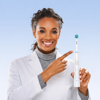 מברשת שיניים חשמלית נטענת + 4 ראשים