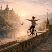 תמונת קנבס יוקרתית לבית, סלון רגע של חופש