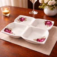 קערת הגשה מחולקת מקרמיקה