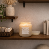 נר ריחני גדול בצנצנת