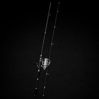 חכה רולר ז׳ירז׳ור שחור שתי חלקים – כולל רולר וחוט