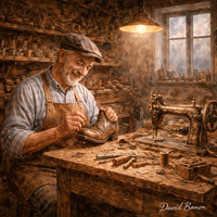 תמונת קנבס אומנותית כבוד המלאכה