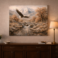 תמונת קנבס אומנותית בין נחל לשמים