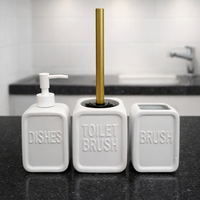 סט אמבטיה יוקרתי לבן