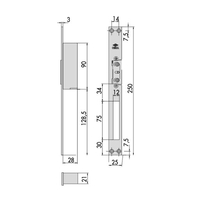 מנעול חשמלי סיזה (עם השהייה)