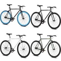 אופני נסיעות עירוניים עם הילוך קבוע במהירות אחת, צבעים מרובים, 4 מידות