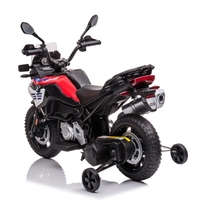 אופנוע ב.מ.וו BMW F850 GS ממונע לילדים עם גלגלי גומי אמיתיים – 12 וולט