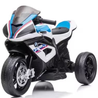 אופנוע BMW HP4 ספורט לילדים 12V עם בולם זעזועים צבע כחול