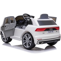 ג'יפ אאודי Q8 ממונע לילדים עם שלט וגלגלי גומי אמיתיים 12 וולט לבן