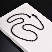 שרשרת חבל אלקום 3  שחור