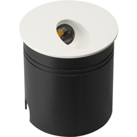 שקוע לד עגול מסדרת נוגה 3W גוף לבן IP54 2900K יורולוקס
