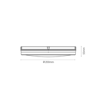 צמוד תקרה 20W שחור יורולוקס - גוון תאורה מתכוונן - IP65 - קוטר 20 ס''מ