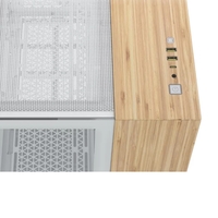 Corsair 6500X – מארז מידטאואר Dual-Chamber | לבן ועץ במבוק