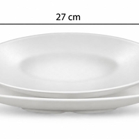 כלי הגשה+סלטים  Crystal White
