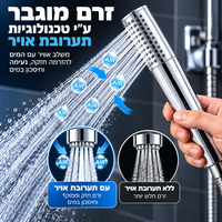 ALT מומלץ: ידית אמבט GoodMix עם זרם מים חד וממוקד בטכנולוגיית תערובת אוויר, להמחשת זרם מוגבר וחוויית רחצה נעימה.
