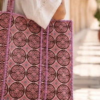 תיק TOTE מורוקן רויאל · Moroccan Royal