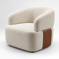 Grey Tweed Lounge Chair