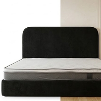 Modern Black Velvet Bed Frame
