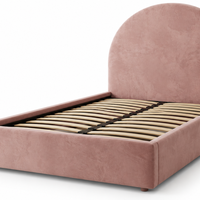 Modern Dusty Pink Arched Bed Frame