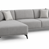 Modern Light Grey Sectional