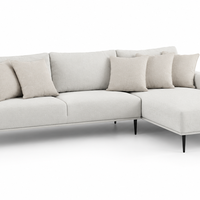 Off-White Tufted Boucle Sofa