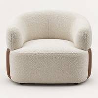 Grey Tweed Lounge Chair