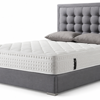 Classic Grey Tufted Bed Frame