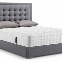 Classic Grey Tufted Bed Frame